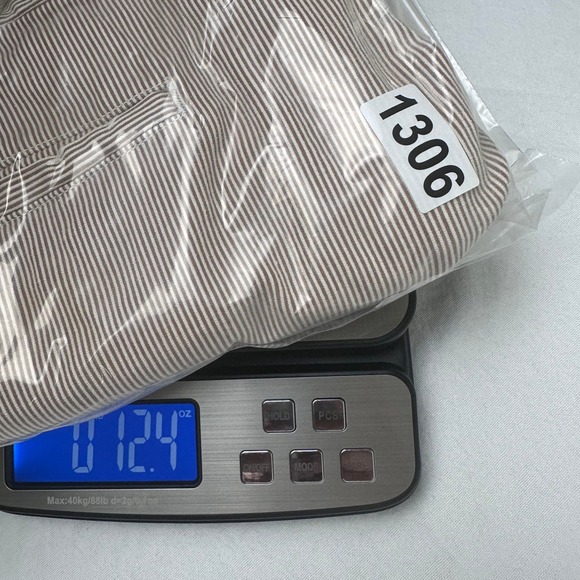 J. Crew Mens Shorts Size 35 Brown Striped Cotton Casual‎ Classic Fit - Picture 10 of 10